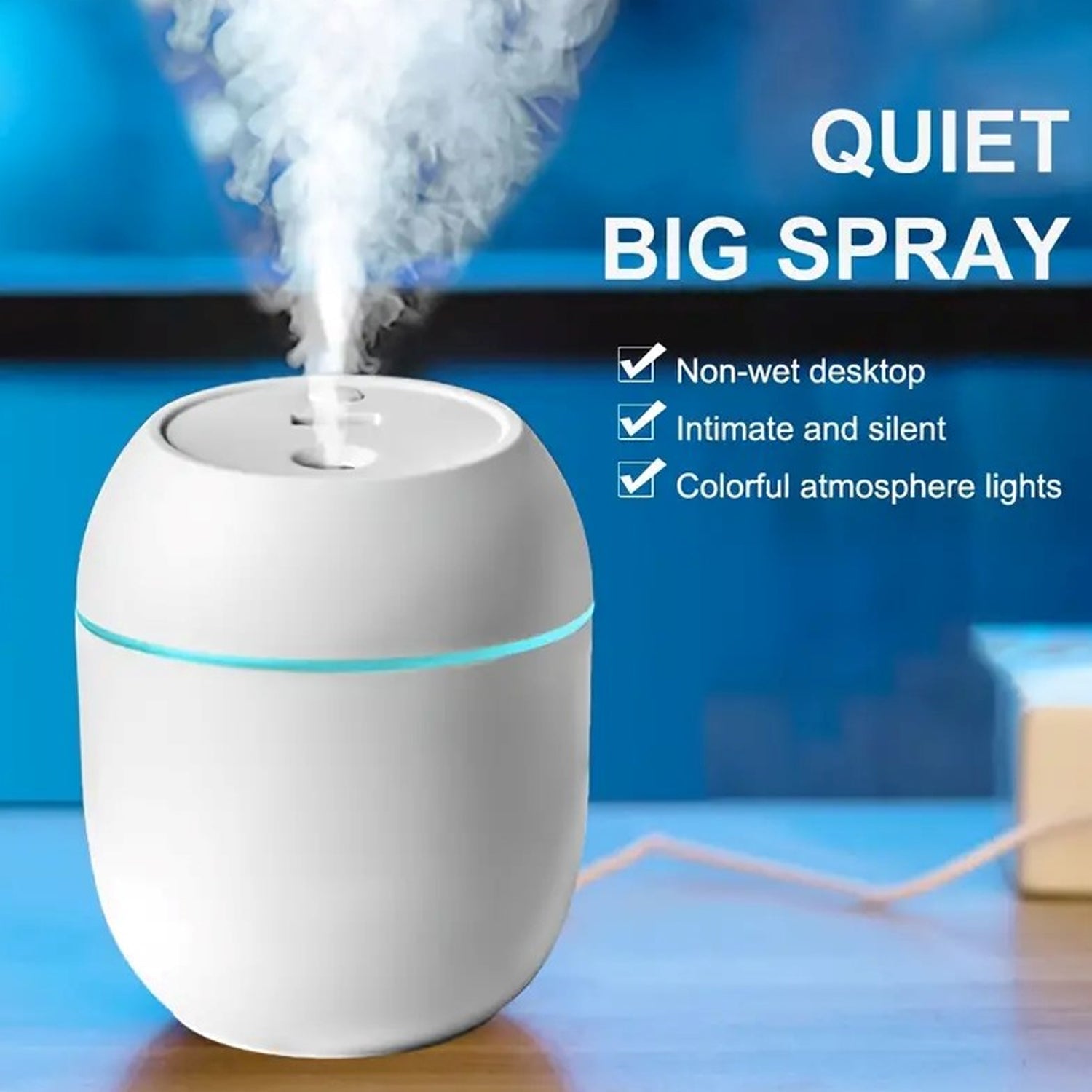 6785 Portable Lighting Mini Humidifier, USB Personal Desktop Air Humidifier for Baby Bedroom Travel Office Home with Light, Cool Mist Humidifier, Essential Oil Diffusers, Cool Mist Humidifiers (250 ML) 6785 Portable Lighting Mini Humidifier, USB Personal Desktop Air Humidifier for Baby Bedroom Travel Office Home with Light, Cool Mist Humidifier, Essential Oil Diffusers, Cool Mist Humidifiers (250 ML)